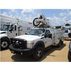 2011 FORD F550 BUCKET TRUCK, VIN/SN:1FDUF5GT6BEC07099 - POWER STROKE DIESEL, A/T, ALTEC BODY, ALTEC 