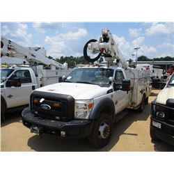2011 FORD F550 BUCKET TRUCK, VIN/SN:1FDUF5GT9BEC07100 - POWER STROKE DIESEL, A/T, ALTEC BODY, ALTEC 