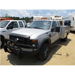 2008 FORD 550XL SERVICE TRUCK, VIN/SN:1FDAX56R58EB66642 - S/A, EXTENDED CAB, POWER STROKE DIESEL ENG
