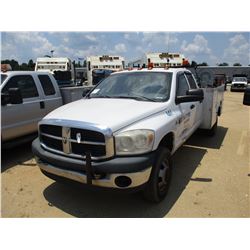 2010 DODGE RAM 3500 SERVICE TRUCK, VIN/SN:3D6WG4GL6AG103797 - CREW CAB, CUMMINS TURBO DIESEL ENGINE,