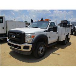 2011 FORD F450 SERVICE TRUCK, VIN/SN:1FDUF4GTXBEB43658 - POWER STROKE DIESEL ENGINE, A/T, KNAPHEIDE 