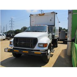 2000 FORD F650 BOX TRUCK, VIN/SN:3FDNF6589YWA10567 - S/A, CUMMINS DIESEL ENGINE, A/T, 26,000LB GVW, 