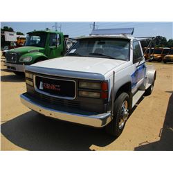 1997 GMC 3500 HD FLATBED, VIN/SN:1GDKC34J2VJ509752 - V8 GAS ENGINE, A/T, 8' FLATBED BODY, ODOMETER R