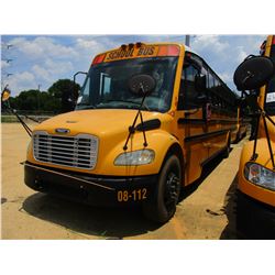 2008 THOMAS SAF-T-LINER C2 SCHOOL BUS, VIN/SN:4UZABRCS98CY48366 - S/A, 49 PASSENGER, 260 HP MERCEDES