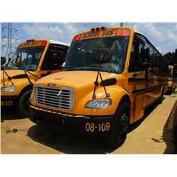 2008 THOMAS SAF-T-LINER C2 SCHOOL BUS, VIN/SN:4UZABRCS38CY48363 - S/A, 49 PASSENGER, 260 HP MERCEDES
