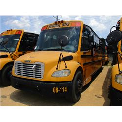 2008 THOMAS SAF-T-LINER C2 SCHOOL BUS, VIN/SN:4UZABRCS28CY48368 - S/A, 49 PASSENGER, 260 HP MERCEDES