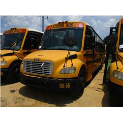 2008 THOMAS SAF-T-LINER C2 SCHOOL BUS, VIN/SN:4UZABRCS48CY48310 - S/A, 49 PASSENGER, 260 HP MERCEDES