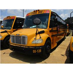 2008 THOMAS SAF-T-LINER C2 SCHOOL BUS, VIN/SN:4UZABRCS18CY48393 - S/A, 49 PASSENGER, 260 HP MERCEDES