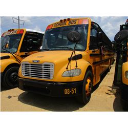 2008 THOMAS SAF-T-LINER C2 SCHOOL BUS, VIN/SN:4UZABRCS08CY48305 - S/A, 49 PASSENGER, 260 HP MERCEDES