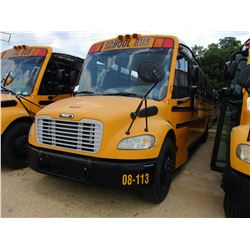 2008 THOMAS SAF-T-LINER C2 SCHOOL BUS, VIN/SN:4UZABRCS08CY48367 - S/A, 49 PASSENGER, 260 HP MERCEDES