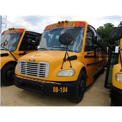 2008 THOMAS SAF-T-LINER C2 SCHOOL BUS, VIN/SN:4UZABRCSX8CY48358 - S/A, 49 PASSENGER, 260 HP MERCEDES