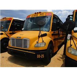 2008 THOMAS SAF-T-LINER C2 SCHOOL BUS, VIN/SN:4UZABRCS38CY48279 - S/A, 49 PASSENGER, 260 HP MERCEDES