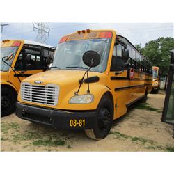 2008 THOMAS SAF-T-LINER C2 SCHOOL BUS, VIN/SN:4UZABRCS98CY48335 - S/A, 49 PASSENGER, 260 HP MERCEDES