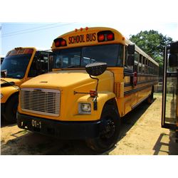 2001 FREIGHTLINER SCHOOL BUS, VIN/SN:4UZ6CFAA21CG66397 - S/A, CUMMINS ISB205 DIESEL ENGINE, A/T, AC,