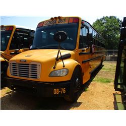 2008 THOMAS SAF-T-LINER C2 SCHOOL BUS, VIN/SN:4UZABRCSX8CY48330 - S/A, 49 PASSENGER, 260 HP MERCEDES