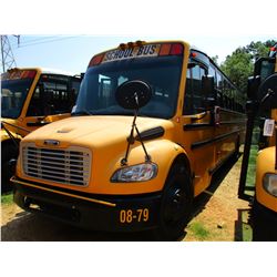 2008 THOMAS SAF-T-LINER C2 SCHOOL BUS, VIN/SN:4UZABRCS58CY48333 - S/A, 49 PASSENGER, 260 HP MERCEDES