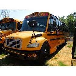 2008 THOMAS SAF-T-LINER C2 SCHOOL BUS, VIN/SN:4UZABRCS88CY48360 - S/A, 49 PASSENGER, 260 HP MERCEDES