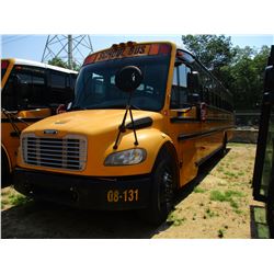 2008 THOMAS SAF-T-LINER C2 SCHOOL BUS, VIN/SN:4UZABRCS28CY48385 - S/A, 49 PASSENGER, 260 HP MERCEDES