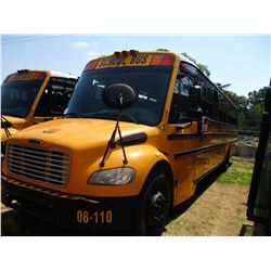 2008 THOMAS SAF-T-LINER C2 SCHOOL BUS, VIN/SN:4UZABRCS58CY48364 - S/A, 49 PASSENGER, 260 HP MERCEDES