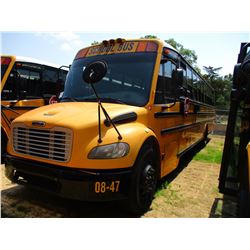 2008 THOMAS SAF-T-LINER C2 SCHOOL BUS, VIN/SN:4UZABRCS38CY48301 - S/A, 49 PASSENGER, 260 HP MERCEDES