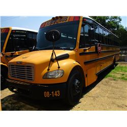 2008 THOMAS SAF-T-LINER C2 SCHOOL BUS, VIN/SN:4UZABRCS98CY48397 - S/A, 49 PASSENGER, 260 HP MERCEDES
