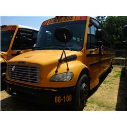 2008 THOMAS SAF-T-LINER C2 SCHOOL BUS, VIN/SN:4UZABRCS18CY48362 - S/A, 49 PASSENGER, 260 HP MERCEDES
