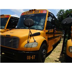 2008 THOMAS SAF-T-LINER C2 SCHOOL BUS, VIN/SN:4UZABRCS98CY48321 - S/A, 49 PASSENGER, 260 HP MERCEDES