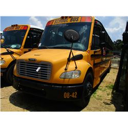2008 THOMAS SAF-T-LINER C2 SCHOOL BUS, VIN/SN:4UZABRCS38CY48296 - S/A, 49 PASSENGER, 260 HP MERCEDES