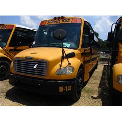 2008 THOMAS SAF-T-LINER C2 SCHOOL BUS, VIN/SN:4UZABRCS58CY48395 - S/A, 49 PASSENGER, 260 HP MERCEDES