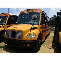 2008 THOMAS SAF-T-LINER C2 SCHOOL BUS, VIN/SN:4UZABRCS28CY48323 - S/A, 49 PASSENGER, 260 HP MERCEDES
