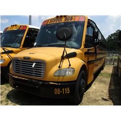 2008 THOMAS SAF-T-LINER C2 SCHOOL BUS, VIN/SN:4UZABRCS48CY48369 - S/A, 49 PASSENGER, 260 HP MERCEDES