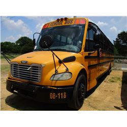 2008 THOMAS SAF-T-LINER C2 SCHOOL BUS, VIN/SN:4UZABRCS48CY48372 - S/A, 49 PASSENGER, 260 HP MERCEDES