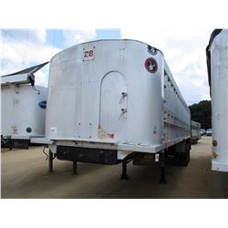 2001 BENSON DUMP TRAILER, VIN/SN:5DMDSAHC41P000376 - TRI-AXLE, FRAME TYPE, ALUM, 38' BODY LENGTH, SP