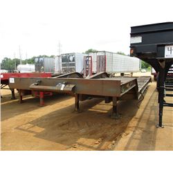 LOWBOY TRAILER, - TRI-AXLE, 45' LENGTH, 120" WIDTH, DOVETAIL, MOTOR GRADER RAMPS, 10R17.5 TIRES (BIL