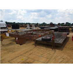 SHOPBUILT TRAILER, - 19', T/A, FIFTH WHEEL HITCH, 7.00-15 TIRES