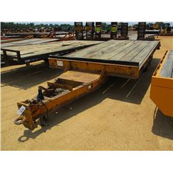 TAG TRAILER, - T/A, 20' LENGTH, 96" WIDTH, DOVETAIL, RAMPS, PINTLE HITCH, 7.50-16 DUAL TIRES