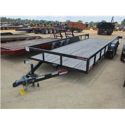 2017 CALIBER UTILITY TRAILER, VIN/SN:57BWR7203H1031042 - 7' X 20' LENGTH, SIDE STOW RAMPS