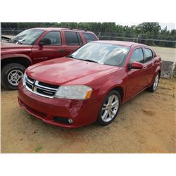 2011 DODGE AVENGER VIN/SN:1B3BD1FG0BN510864 - 3.6L VLT, AUTO (DOES NOT OPERATE)