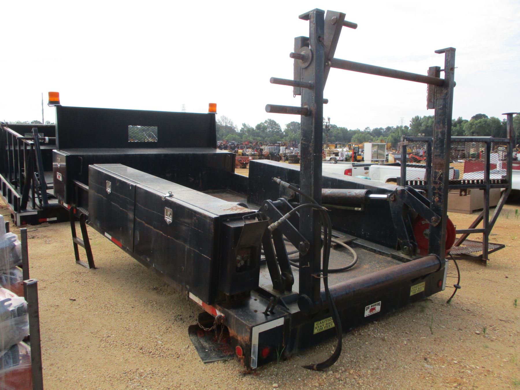 OX BODIES REEL BED W/HYD LIFT, TOOL BOXES