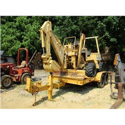 VERMEER V450 TRENCHER, VIN/SN:1VRF082LXN1001061 - 7' BAR, BACKHOE ATTACHMENT, 6' X 16', T/A TRAILER,