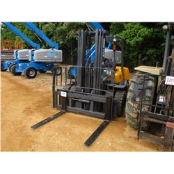 TCM FHD36 FORKLIFT, VIN/SN:A3800266 - 7,500# CAPACITY, DOUBLE STAGE MAST, CANOPY, METER READING 9,90
