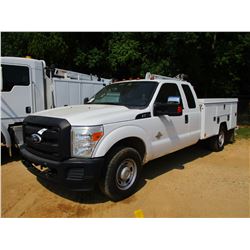 2011 FORD F350 SERVICE TRUCK, VIN/SN:1FD8X3ET1BEA68490 - EXTENDED CAB, FORD POWER STROKE DIESEL ENGI