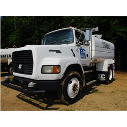 1996 FORD AERO MAX L9000 WATER TRUCK, VIN/SN:1FTY595W4TVA29166 - CAT DIESEL ENG, 6 SPEED TRANS, WATE