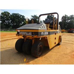2001 CAT PS-360B PNEUMATIC ROLLER, VIN/SN:9LS00207 - 90" WIDTH, 7-WHEEL, ROLL BAR, WATER SYSTEM, MET