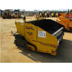2003 GEHL 1438 ASPHALT PAVER, VIN/SN:KK0314019 - 8' 12