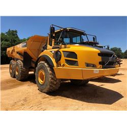 2013 VOLVO A40F ARTICULATED DUMP, VIN/SN:102075 - TAILGATE, REAR CAMERA, ECAB W/AC, 29.5R25 TIRES, M