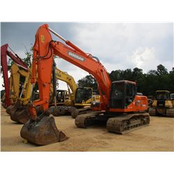 2014 DOOSAN DX225LC-3 HYDRAULIC EXCAVATOR, VIN/SN:1215 - 10' STICK, 48" BUCKET, HYD THUMB, AUX HYD, 