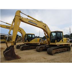 2007 KOMATSU PC200LC-8 HYDRAULIC EXCAVATOR, VIN/SN:A88325 - 9' 6" STICK, 48" BUCKET, ECAB W/AC, METE