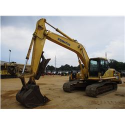 KOMATSU PC200LC-8 HYDRAULIC EXCAVATOR, VIN/SN:A87433 - 10' STICK, 46" BUCKET, THUMB, ECAB W/AC, METE