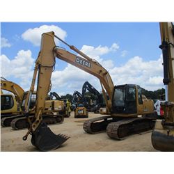 JOHN DEERE 160C LC HYDRUALIC EXCAVATOR, VIN/SN:045285 - 10' STICK, QUICK COUPLER, 34" BUCKET, ECAB W